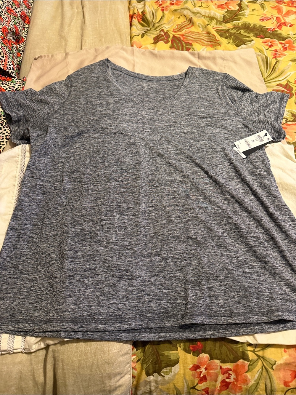 Ideology Women’s Heather Navy Short-Sleeve Tee
